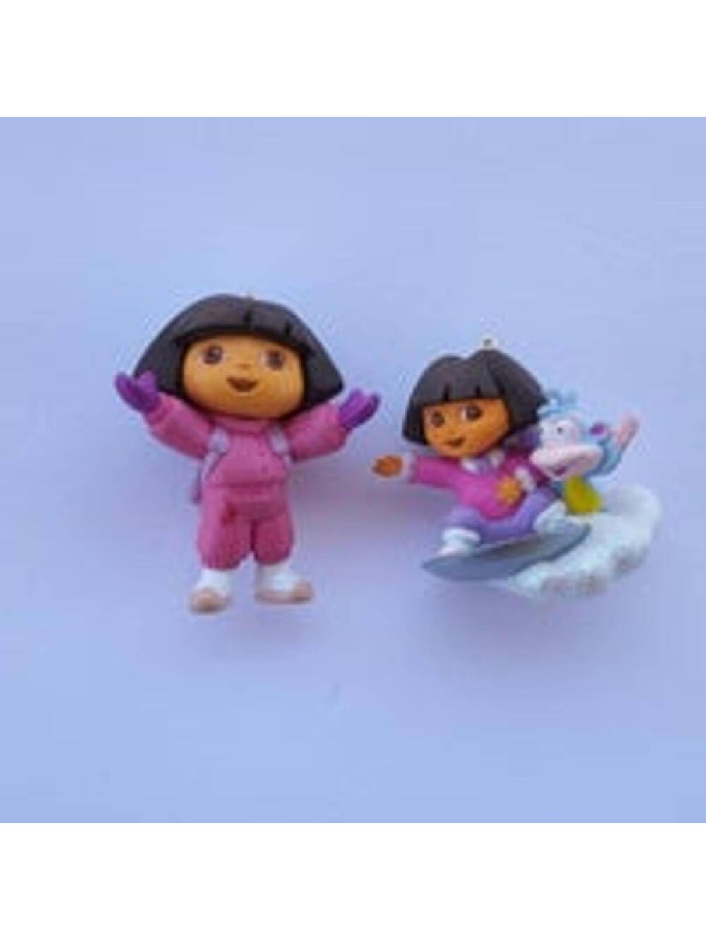 Dora The Explorer Christmas Ornaments set of 2